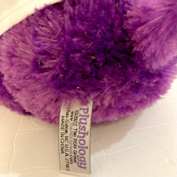 Plushology Purple Sparkle Hippo Plush 11"  2022 with Salt Lake City Shirt - NWT - Picture 9 of 9